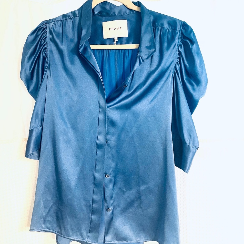 Frame - Gillian Top, Slate Blue